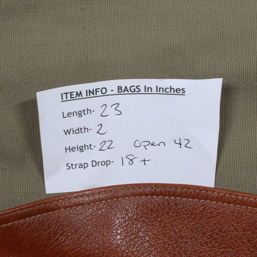 LL BEAN Brown Canvas Garment Travel Bag - Picture 12 of 12